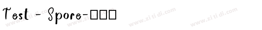 Test - Spore字体转换